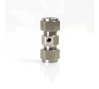 Connettore di compressione in rame placcata per il sistema di nebbia, tubo da 3/8 '' aderente dritto con connessione adattatore di filo femminile con connettore terminale con connettore finale