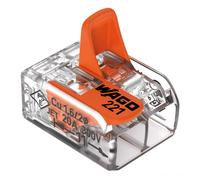 Connettore di giunzione WAGO 2 conduttori 6 mm² - 50 PZ - 14.286.26 - 1428626