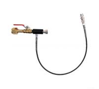 Connettore di gonfiaggio del gas da 61 cm con tubo a molla completa filettatura interna M11 e compatibilità per standard CGA320 W21.8 G5/8 14 filettatura (C)