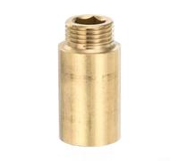 Connettore di prolunga in ottone con filettatura G1/2 per impianti di riscaldamento centralizzato, fornitura di acqua calda fredda e impianti solari termici (5 cm)