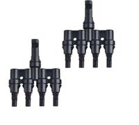 Connettore di ramo a T per pannello resistente alle intemperie 4 Ppo 1 coppia Mc4 fusibile 30a accoppiatore splitter solare IP67 per texture 1000 v supporto compatibile con 46 mm² per cavo