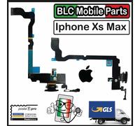 CONNETTORE DI RICARICA IPHONE XS MAX ORIGINALE APPLE DOCK MICROFONO CARICA NERO