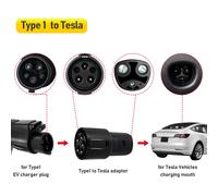 Connettore di ricarica per auto elettriche SAE J1772 adattatore per caricabatterie EV convertitore da tipo 1 a Tesla per Tesla Model X/Y/3/S