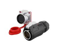 Connettore di segnale LP-24 Presa di corrente for aviazione impermeabile industriale multi-PIN a 24 poli Spina for aviazione multi-core(Flange formal wear)