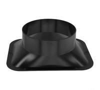 Connettore di sfiato con flangia da parete in ABS, adattatore per tubo della ventola del condotto da 100 mm o 150 mm, per cappa da cucina e ventilazione interna, design a tenuta stagna per bagni e