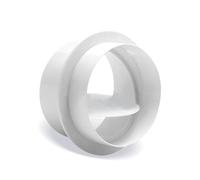 Connettore di sfiato Connettori per tubi ventilazione dell'aria condotti Tubo flessibile Condotto in PVC Piastra a parete Valvola non ritorno Asciugatrice Ventilatore estrazione Condizio bianco 200mm