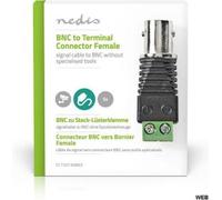 Connettore di sicurezza CCTV 2 fili a BNC femmina confezione da 5