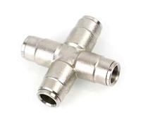 Connettore di slittamento in ottone da 3/8 ", connettore rapido con blocco a pressione ad alta pressione Mistroso ugello giunto dritto con sedile per il sistema di raffreddame Four interfaces 5 pezzi