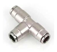 Connettore di slittamento in ottone da 3/8 ", connettore rapido con blocco a pressione ad alta pressione Mistroso ugello giunto dritto con sedile per il sistema di raffredda Three interfaces 10 pezzi