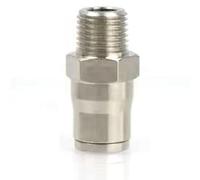 Connettore di slittamento in ottone da 3/8 ", connettore rapido con blocco a pressione ad alta pressione Mistroso ugello giunto dritto con sedile per il sistema di ra 1/4 outer silk + direct 10 pezzi
