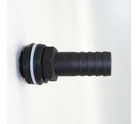 Connettore di troppopieno da 2,5 cm per serbatoio d'acqua o serbatoio con dado e rondella, connettore rapido in plastica compatibile con tubo di troppopieno da 2,5 cm per troppopieno di stoccaggio