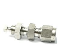 Connettore di unione a compressione in acciaio inossidabile 316L for tubi da 1/16 di pollice a 1/4 di pollice, adattatore for raccordo for tubi durevole, 1 PZ(1/8inch-1/16inch)