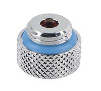 Connettore di uscita automatico per valvola di sfiato con filettatura G1/4 per raffreddamento ad acqua del computer, ottone cromato, 11 g