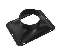 Connettore di ventilazione in ABS per sistemi di cappa da cucina interni, design a flangia a parete, compatibile con condotti da 100 mm e 150 mm (100 mm)
