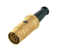 CONNETTORE DIN, M, 5P, 5MM CBL, GLD/GLD NYS322AG (REAN) Qtà X 1