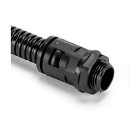 Connettore diritto a soffietto AD21.2 PG16 Tubo corrugato in nylon Giunto impermeabile Pressacavo Giunto in plastica AD54.5(AD13-PG9-10PCS_NONE)