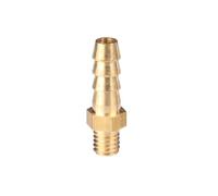 Connettore dritto 1 pz Giunto connettore in rame, raccordo for tubo in ottone con filettatura maschio metrica, portagomma M8 M10 M12 M14(10MM M8X1)
