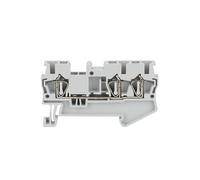 Connettore elettrico a 3 conduttori ST2.5-TW, 50 pezzi, connessione a molla, morsettiera per guida DIN(Gray)
