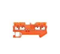 Connettore elettrico a 4 conduttori PT1.5-QU, doppio filo, plug-in, morsettiera per guida DIN, 10 pezzi(PT1.5-QU ARANGE)