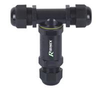 CONNETTORE ELETTRICO A T IMPERMEABILE GIUNTO A 3VIE IP68 CONNETTORI CAVI RIBIMEX