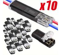 Connettore Elettrico Impermeabile 1/2/3 Pin per Automobili - Striscia di Terminali Sigillata e Anti Polvere Connessione Cavo Elettrico AutoConnettore 1 Pin Auto Terminale 2 Pin Impermeabile Connettore