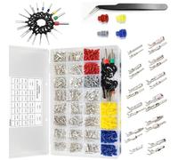 Connettore Elettrico Per Cavi 21 Tipi - Set Di Pin Per Riparazione Auto - Kit Connettori Antipolvere 1/1.5/1.8/2.2/2.8/3.5mm per Uso Industriale Marina Casa Auto Moto