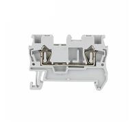 Connettore elettrico per guida DIN, set di 100 connettori ST1.5, cablaggio passante, ritorno del filo di trazione(grigio)