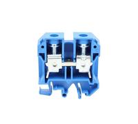 Connettore elettrico universale a vite SAK35EN, 5 pezzi, 35 mm², morsettiera per guida DIN(Blue)