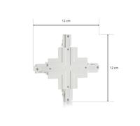 Connettore Eutrac X a binario da incasso Phase, bianco Eutrac