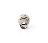 Connettore F Maschio Per Cavi Coassiali da 7,4mm | In lega di zinco | Argento |