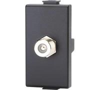 CONNETTORE F TV SAT DIRETTO ABM - NERO- 8 pezzi