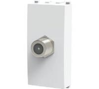 CONNETTORE F TV SAT DIRETTO AVP BIANCO PZ 8