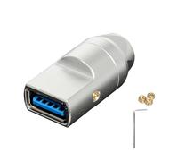 Connettore femmina personalizzabile dell'incavo USB3.0 con Shell della lega di alluminio per la riparazione del cavo di USB di riparazione del cavo di 6mm