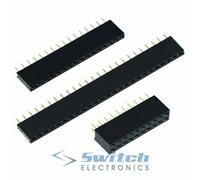 Connettore Femmina Verticale A Testa PCB 2,54Mm 0,1" - Singolo Doppia Riga