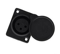 Connettore femmina XLR a 3 pin per montaggio a pannello, con schermatura contro interferenze di segnale, per scooter audio e mobilità