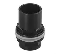 Connettore filettato in PVC per serbatoio del tubo del filtro dello stagno dei pesci con guarnizione per connettore di saldatura per serbatoi sicuri e collegamenti idraulici del filtro (40 mm)