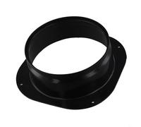 Connettore flangia per condotto di ventilazione da quadrato a rotondo, raccordo adattatore in plastica PP di alta qualità, design liscio a bassa resistenza, dimensioni 75-300 mm, nero (200 mm)