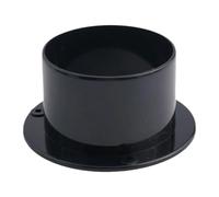 Connettore Flangiato A Parete Da 75/100/150 Mm For Tubo Di Ventilazione, Collegamento Condotto Aria, Connettore A Parete Nero ABS, Forniture For La Casa(75MM)