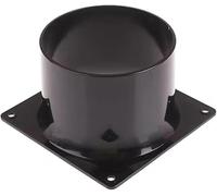 Connettore flangiato inferiore quadrato nero in ABS resistente da 1 pz - Adattatore di ingresso e uscita for canalizzazione del gas multi-formato 75/100/120/150mm(120mm)