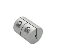 Connettore flessibile a fiore di prugna 1 pz Accoppiamento Rigido di Bloccaggio Vite Motore Rigido D16L16 Apertura In Alluminio 2/3/3.17/4/5/6/6.35/8mm Servo Motore Passo-passo Connettore(5mm to 5mm)