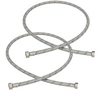 Connettore flessibile da 3/8” per rubinetti e raccordi, 120 cm, set da 2
