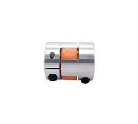 Connettore flessibile Giunto albero D25 L30 Giunto flessibile a ganascia Spider Plum Foro 6,35 mm 8 mm 9,5 mm 10 mm 12 mm Giunto albero motore passo-passo Prolunga di serraggio(6x6.35mm)