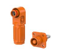 Connettore for batteria di accumulo di energia ad alta tensione e corrente elevata 50A-350A connettore for accumulo di energia fotovoltaico a nucleo singolo con foro for vite arancione(150A non rotata