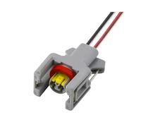 Connettore for cablaggio iniettore carburante for autoveicoli a 2 pin, connettore impermeabile for pistone for autoveicoli(1 S)