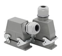 Connettore for carichi pesanti Presa d'aria rettangolare pressata a freddo a 32 nuclei Presa impermeabile industriale Hdc-hee-032 16A(Lateral line)