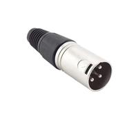 Connettore for cavo audio XLR a 3 pin 4, spina maschio MIC, jack femmina, adattatore di alimentazione for microfono professionale F2(3pin male,1pc)