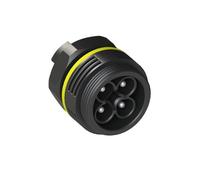Connettore for cavo esterno con estremità maschio a quattro fili, connettore impermeabile for illuminazione IP68, connettore dritto