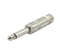 Connettore for linea altoparlante for chitarra 6,35 a tono singolo 6,35 maschio for microfono da assemblaggio da 6,35 mm