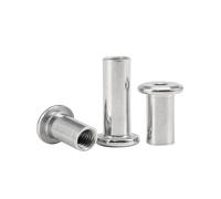 Connettore for rivetto a testa esagonale piatta grande in acciaio inossidabile 304 for assemblaggio di mobili M3 M4 M5 M6 M8 M10(45mm,M6(5Pcs))