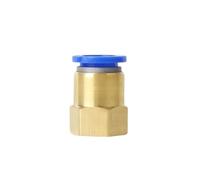 Connettore for tubo aria PCF 30/50 Tubo flessibile da 4, 6, 8, 10, 12 mm Filettatura interna da 1/8, 3/8, 1/2, 1/4 Connettore pneumatico in ottone Connettore rapido Connettore pneumatico(PCF6-01,50pcs